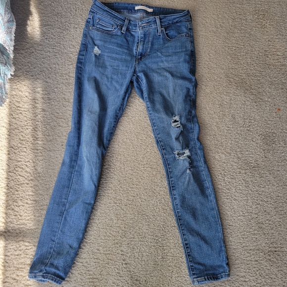 Levis 711 Womens Jeans Size 26 Skinny Mid Rise 5-Pocket - Picture 8 of 8